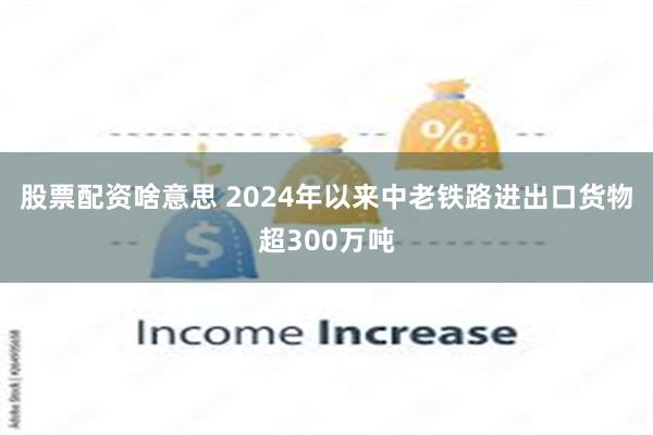 股票配资啥意思 2024年以来中老铁路进出口货物超300万吨