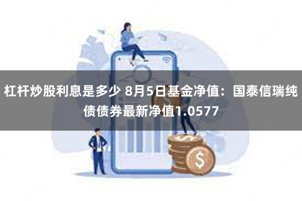 杠杆炒股利息是多少 8月5日基金净值：国泰信瑞纯债债券最新净值1.0577