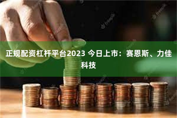 正规配资杠杆平台2023 今日上市：赛恩斯、力佳科技