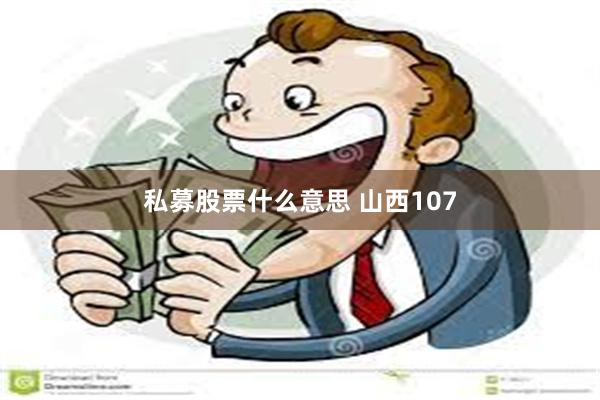 私募股票什么意思 山西107