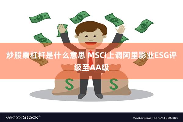 炒股票杠杆是什么意思 MSCI上调阿里影业ESG评级至AA级